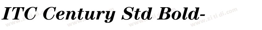 ITC Century Std Bold字体转换
